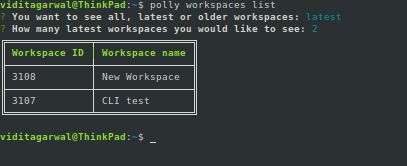 List Workspaces